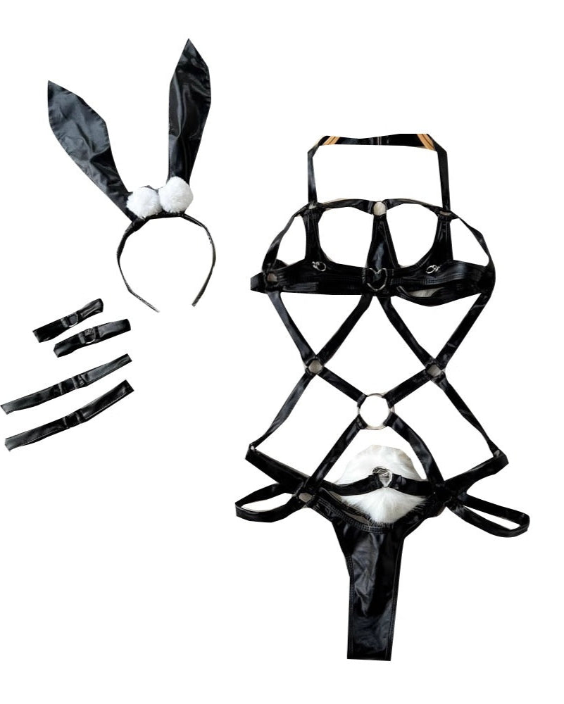 Flirt Game Strong Pu Lingerie