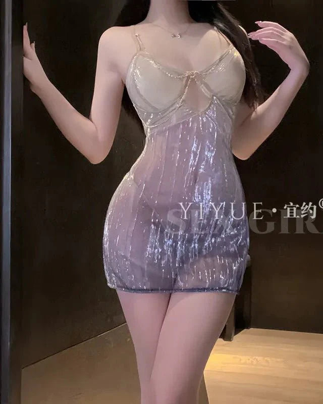 Expensive Glow Shimmer Mini Dress Lingerie
