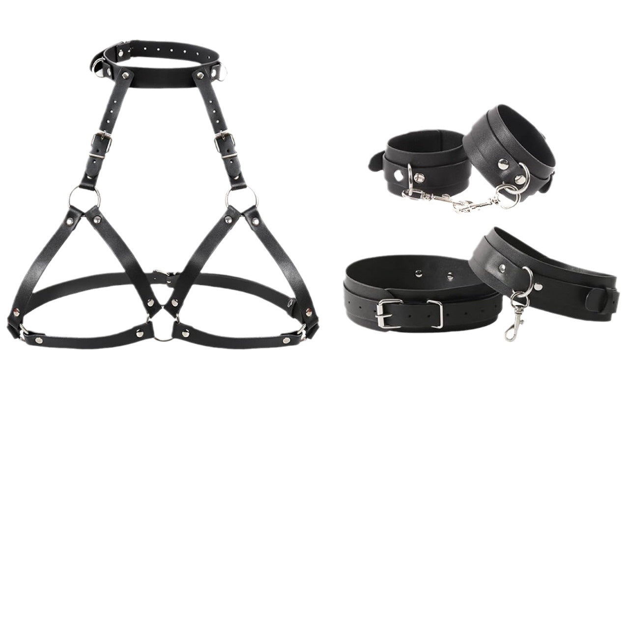 Full Body BDSM Bondage Restraint Harness – Adjustable Kit