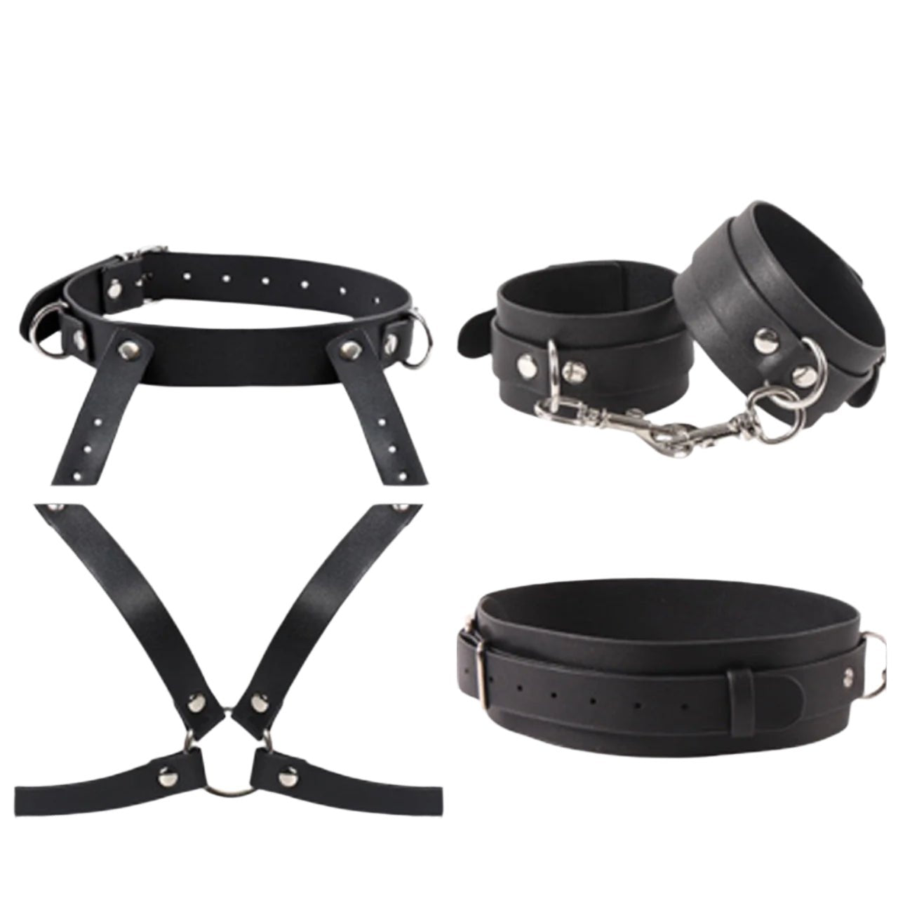 Full Body BDSM Bondage Restraint Harness – Adjustable Kit