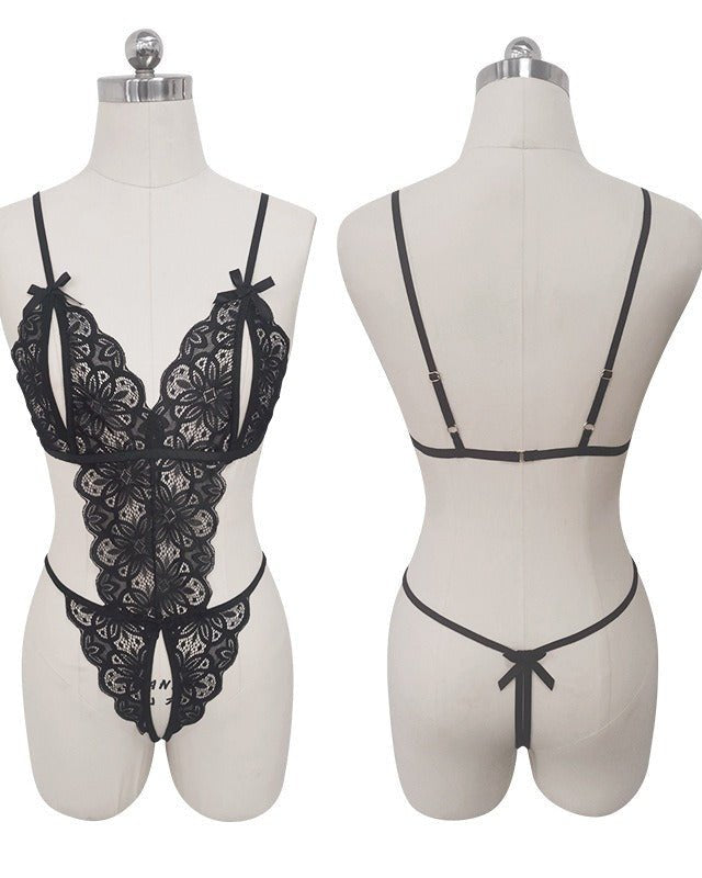 Secret Desire Strappy Lace Teddy Bodysuit Lingerie