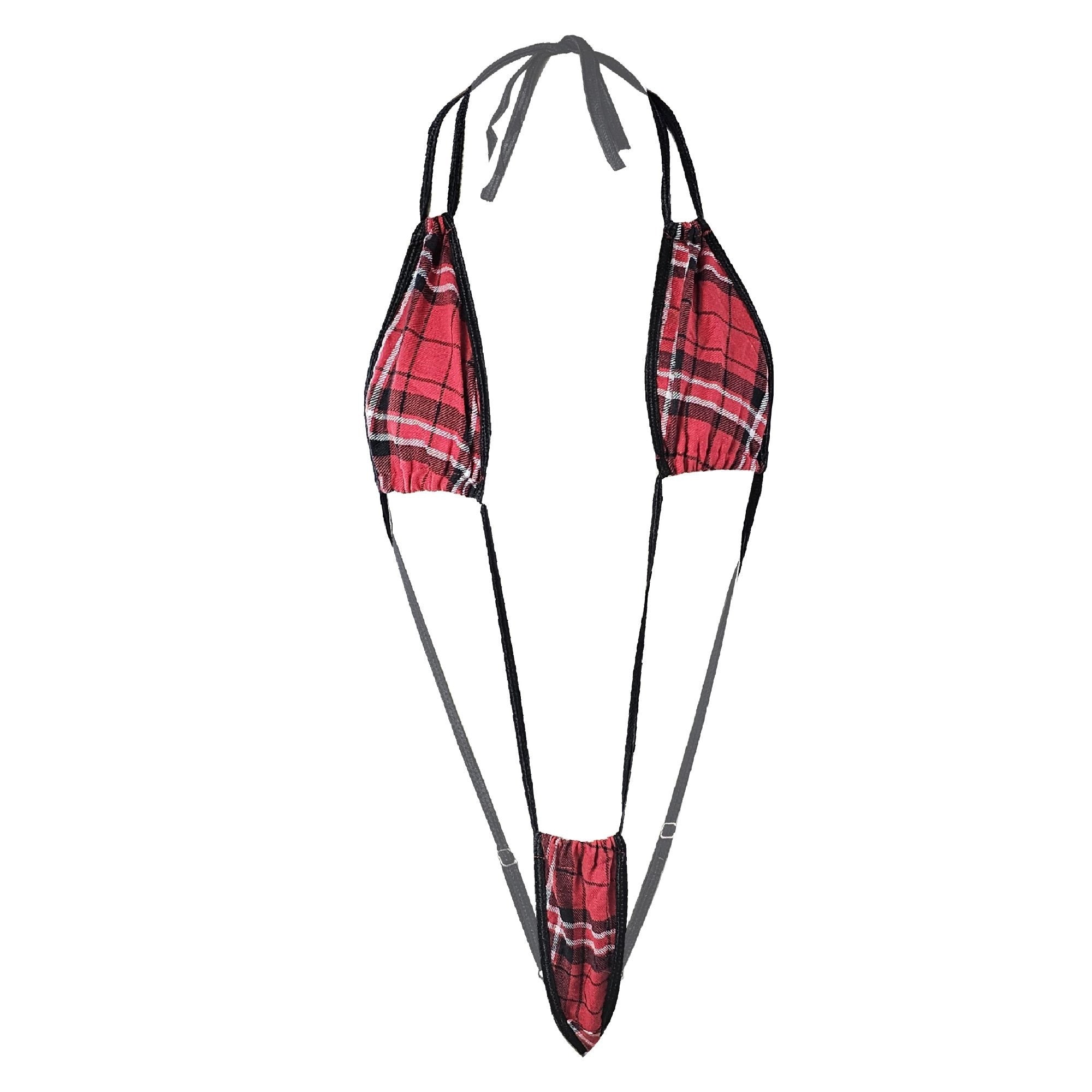 Private Lessons Only Plaid Teddy Lingerie