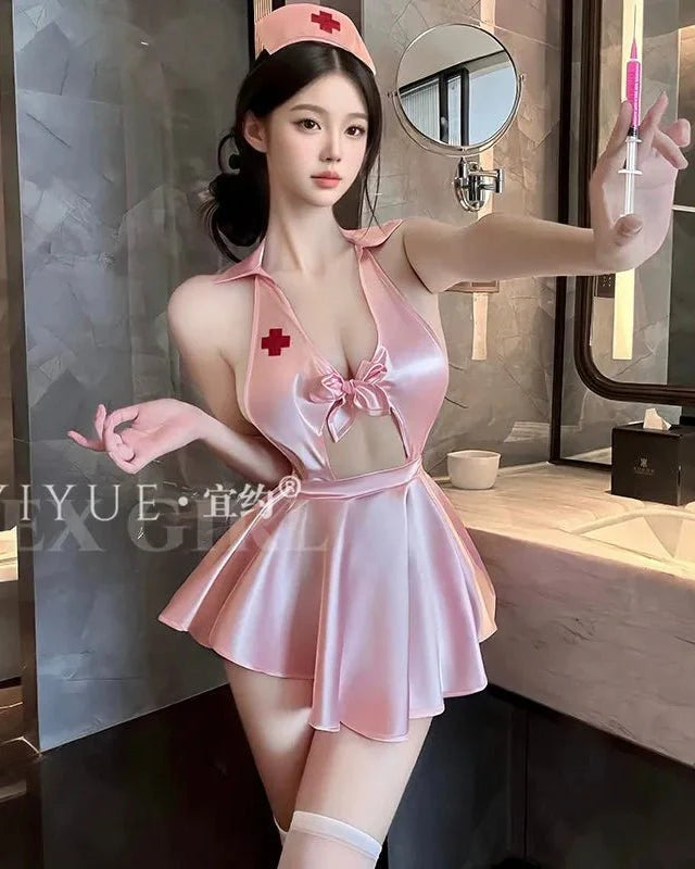 Sweet Care Satin Nurse Fantasy Lingerie