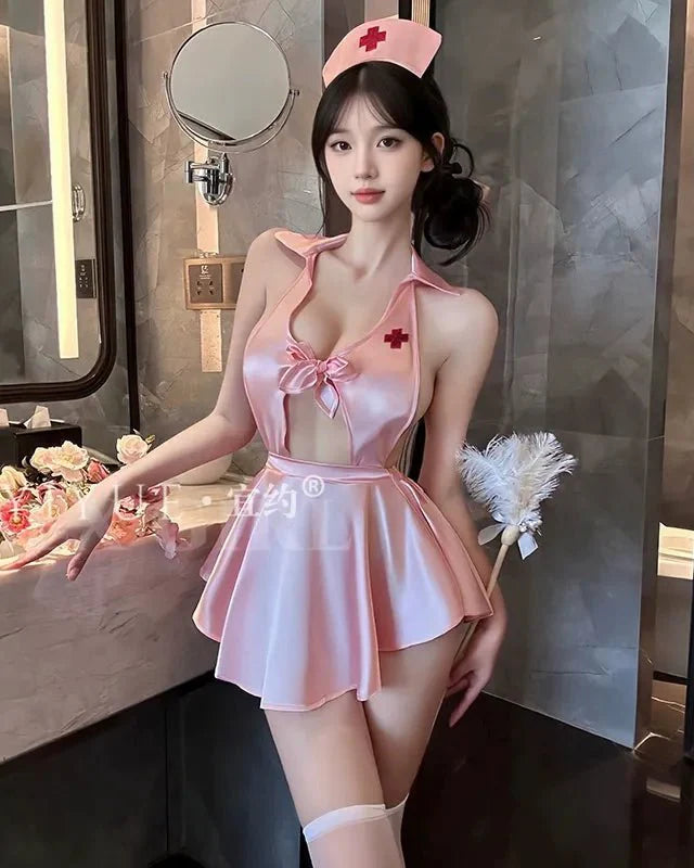 Sweet Care Satin Nurse Fantasy Lingerie