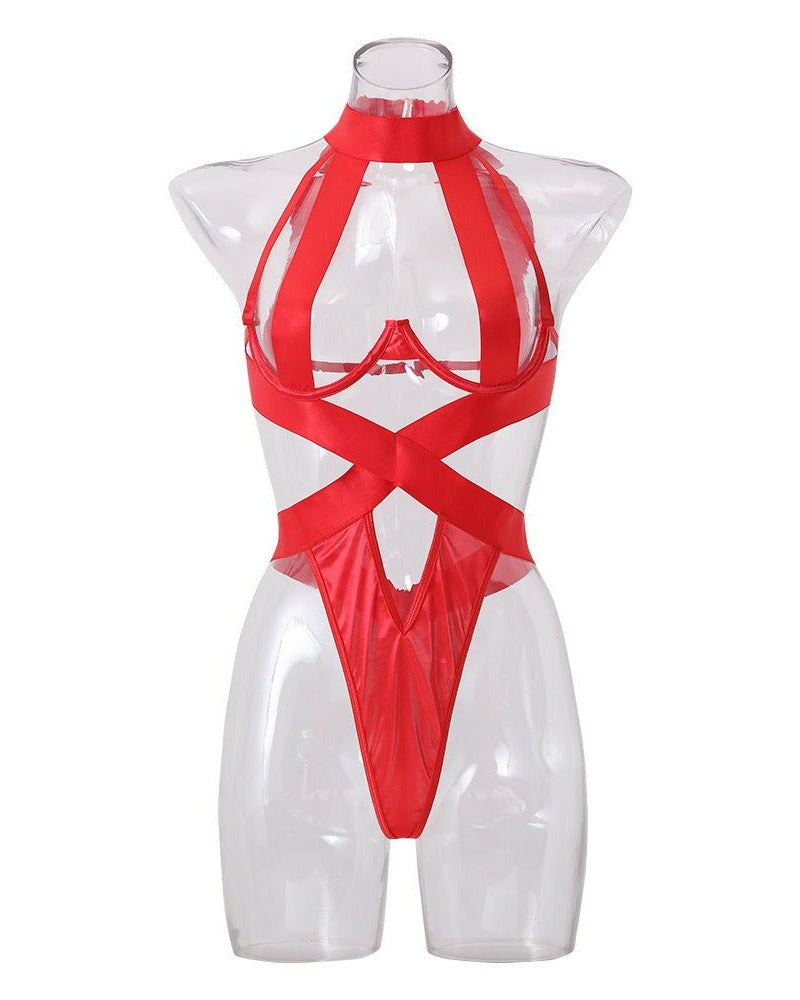 Dangerous Curves Strappy Cutout Lingerie