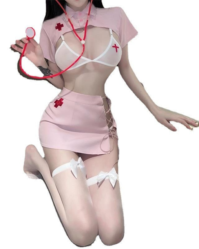Innocent Allure Pink Nurse Fantasy Lingerie