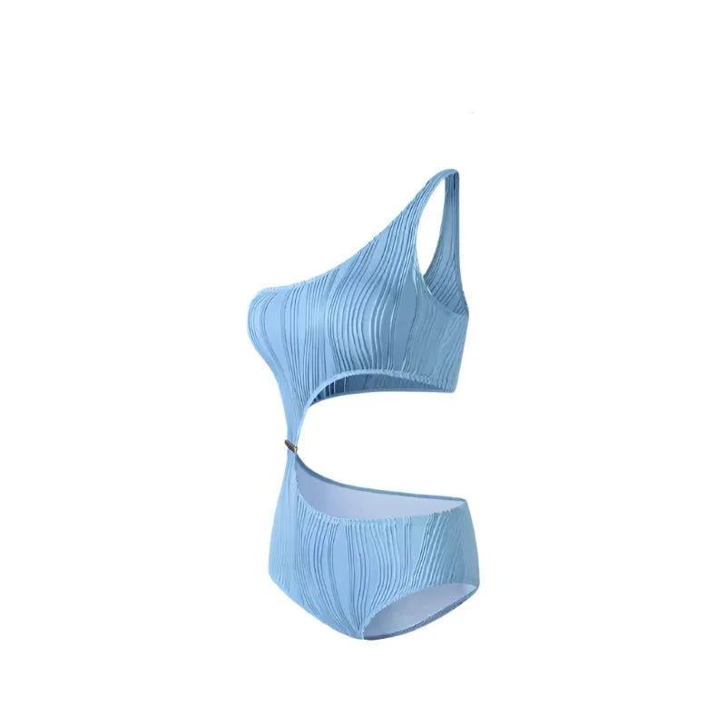 One Shoulder Side Cutout Monokini By Sinderella