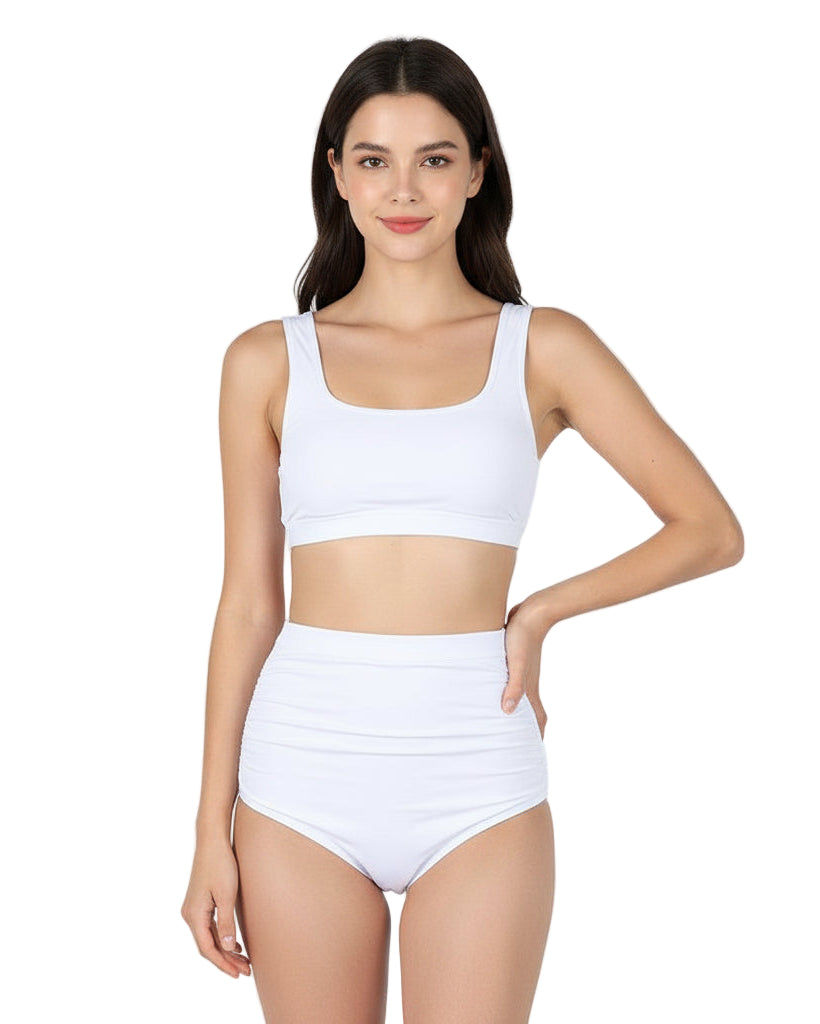 Valeria Two Peice Piece High Waist Bikini Swim Suit Set